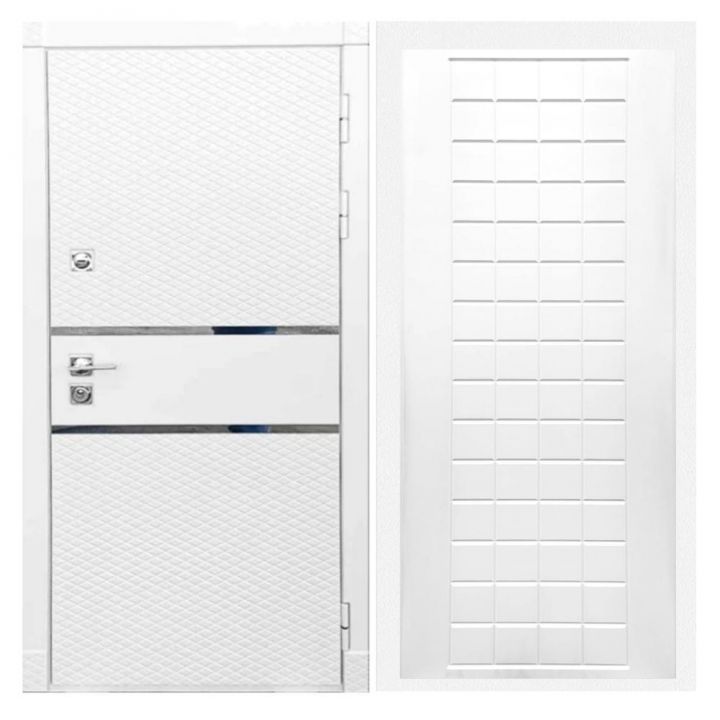 Дверь входная Great Doors Х15 Белый Софт ФЛ-256 Белый Софт