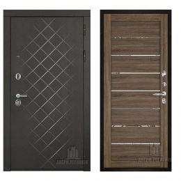 Дверь входная Двери Регионов Президент LUXE 2125 Серый Велюр