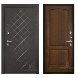 Дверь входная Двери Регионов Президент LUXE Фоборг Античный Орех