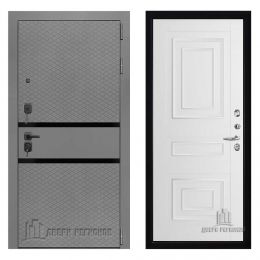 Дверь входная Двери Регионов Президент Тренд 2 Силк Титан Флоренция 62001 Серена Белый