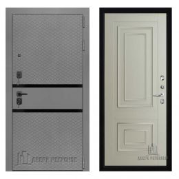 Дверь входная Двери Регионов Президент Тренд 2 Силк Титан Флоренция 62002 Серена Светло-серый