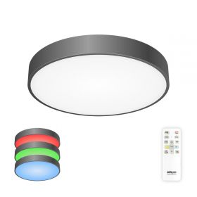 Светильник с Пультом Citilux Купер CL72470G1 LED RGB Чёрный / Ситилюкс