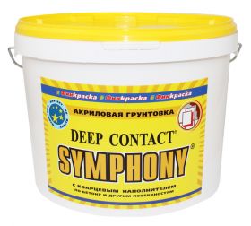 Грунтовка с Кварцевым Наполнением Финкраска Symphony Deep Contact 10л Розовая по Бетону и Другим Поверхностям / Симфония Дип Контакт