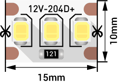 Светодиодная Лента SWG SWG2204-12-22-NW-M IP20 5м Нейтральное Белое Свечение / СВГ 009242