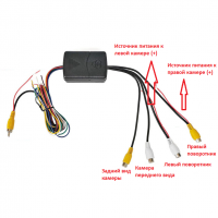 Блок переключения камер (4-х камеры) камеры обгона CCVD12-P