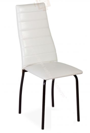 Кухонный стул "Волна" Аттика белый/опоры коричневые