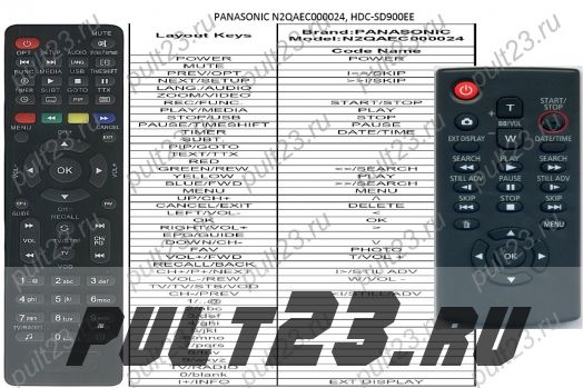 PANASONIC N2QAEC000024, HDC-SD900EE