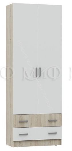 Шкаф Мартина ЛДСП Белый глянец, Дуб Сонома