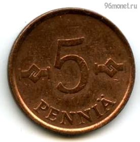 Финляндия 5 пенни 1963