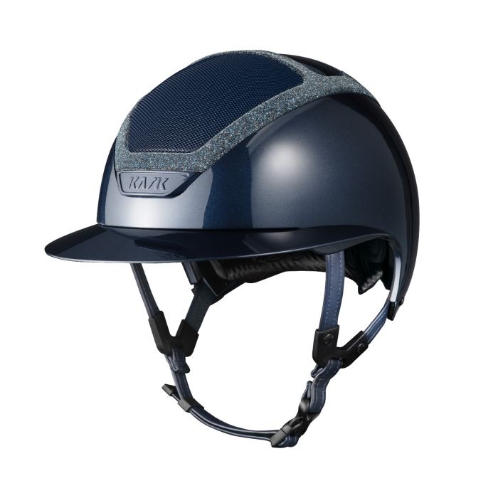 Шлем (жокейка) Kask Star Lady Pure Shine 2.0 Crystals Frame Navy