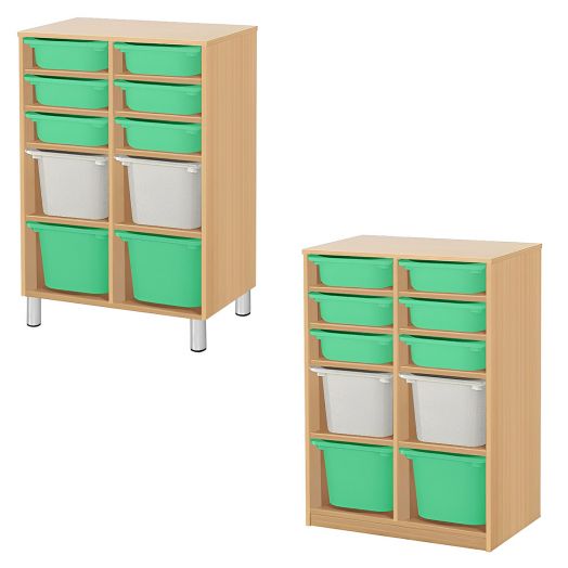 РКСВСХ-2/59 Стеллажная выдвижная система хранения (670х400х1200мм)