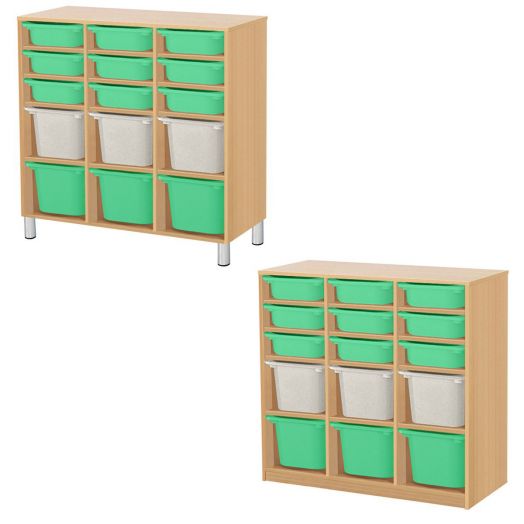 РКСВСХ-3/76 Стеллажная выдвижная система хранения (1000х400х1200мм)