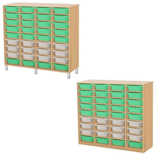 РКСВСХ-4/109 Стеллажная выдвижная система хранения (1300х400х1800мм)