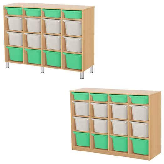 РКСВСХ-4/103 Стеллажная выдвижная система хранения (1300х400х1000мм)