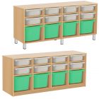 РКСВСХ-4/91 Стеллажная выдвижная система хранения (1300х400х700мм)