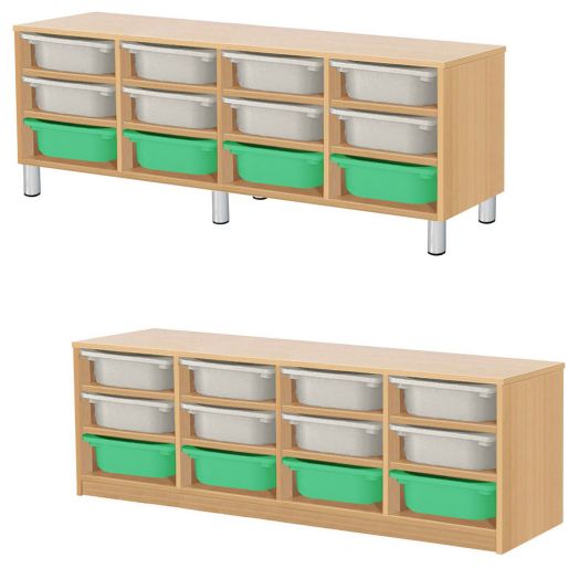 РКСВСХ-4/88 Стеллажная выдвижная система хранения (1300х400х600мм)