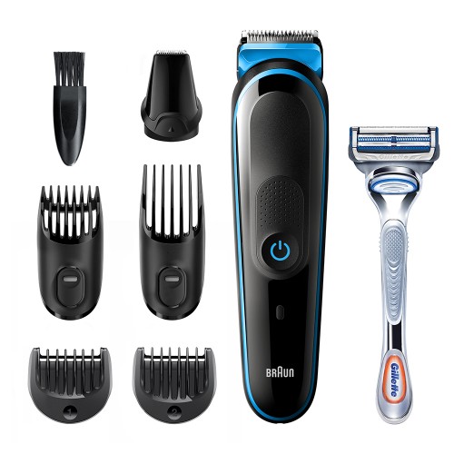 Триммер Braun BT3242 + Бритва Gillette для бороды и усов универсальный