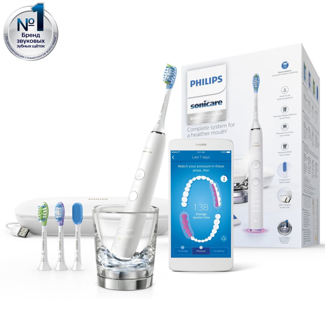Электрическая зубная щетка Philips Sonicare DiamondClean Smart HX9924/07