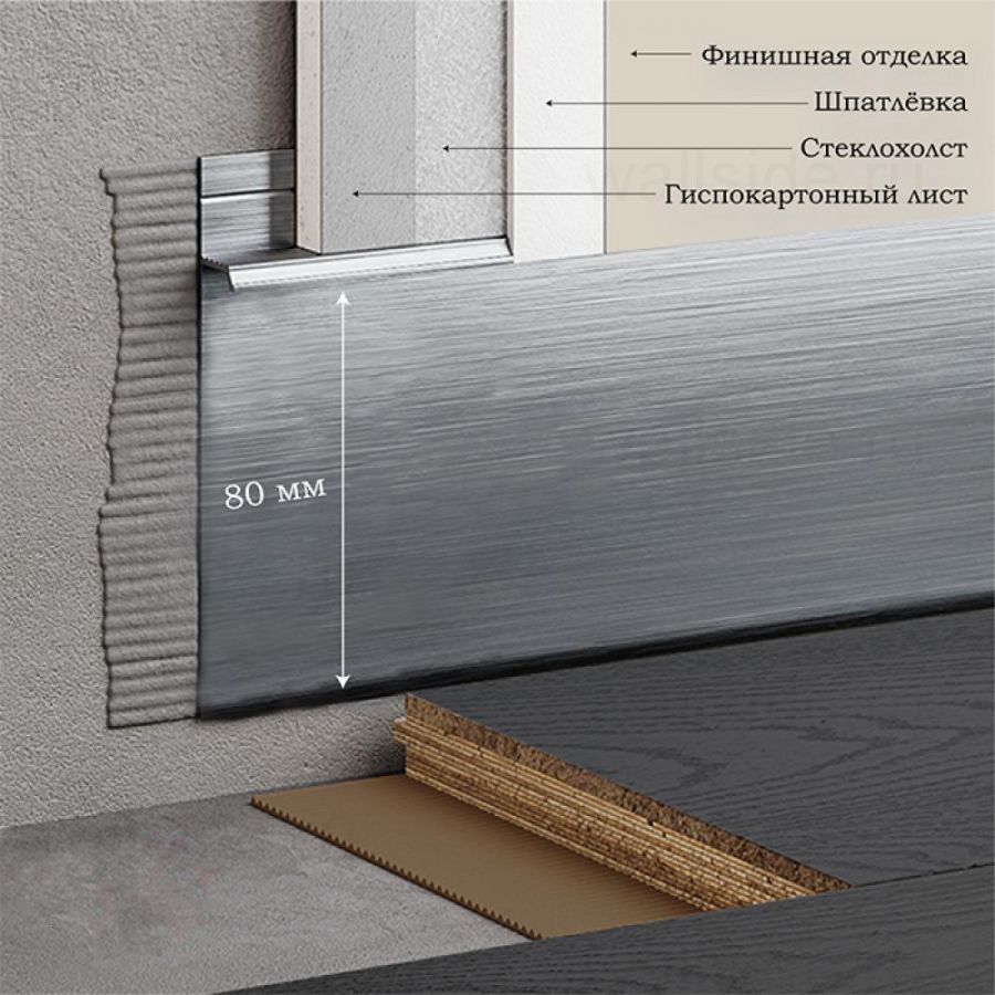 Скрытый плинтус FD-01