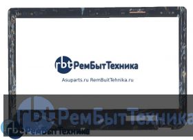 Сенсорное стекло (тачскрин)  Toshiba Satellite U40T S40T черный с рамкой