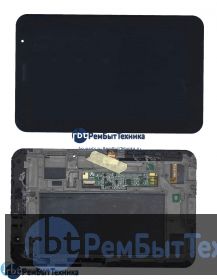 Модуль (Матрица, экран, дисплей + тачскрин)  Samsung Galaxy Tab 7.0 Plus P6200 черный с рамкой