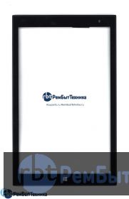 Сенсорное стекло (тачскрин)  Irbis TW46 черное с рамкой