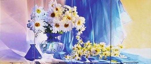 Кухня "Ромашки" 2000 мм (Фотопечать)