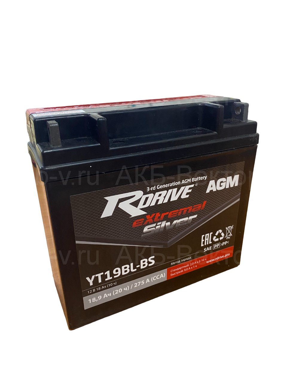 АКБ Rdrive eXtremal Silver AGM YT19BL (19Ач)