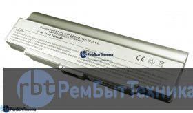 Аккумуляторная батарея для Sony Vaio VGN-CR, AR, NR (VGP-BPS9) 7800mAh OEM серебристая