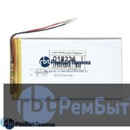 Аккумулятор Li-Pol (батарея) 3*70*120мм 2pin 3.7V/4000mAh