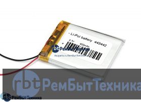 Аккумулятор Li-Pol (батарея) 4.4*34*42мм 2pin 3.7V/600mAh