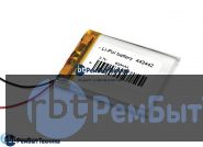 Аккумулятор Li-Pol (батарея) 4.4*34*42мм 2pin 3.7V/600mAh