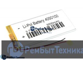 Аккумулятор Li-Pol (батарея) 4*50*100мм 2pin 3.7V/3000mAh