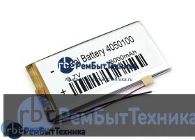 Аккумулятор Li-Pol (батарея) 4*50*100мм 2pin 3,7V 3000mAh