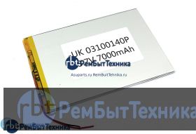 Аккумулятор Li-Pol (батарея) 3*100*140мм 2pin 3.7V/7000mAh