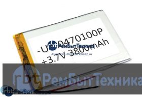 Аккумулятор Li-Pol (батарея) 4*70*100мм 2pin 3.7V/3800mAh