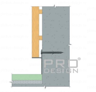 Pro Design Panel 7208 теневой плинтус анодированный