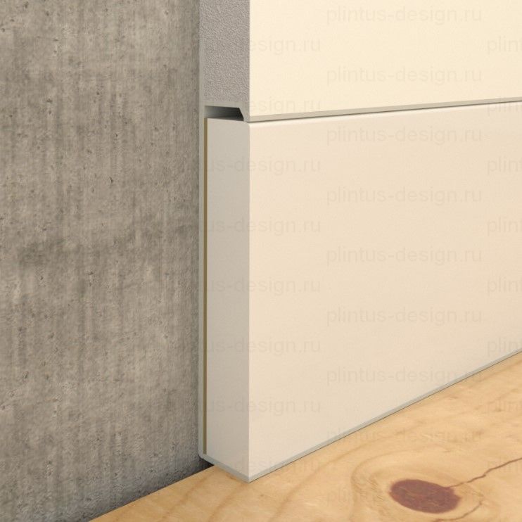 Плинтус скрытого монтажа Pro Design Universal 235 анодированный