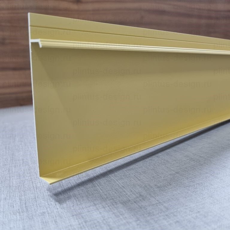 Плинтус скрытого монтажа Pro Design Universal 235 золотой