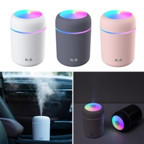 Увлажнитель воздуха-ночник портативный Humidifier H2O ОПТОМ серый