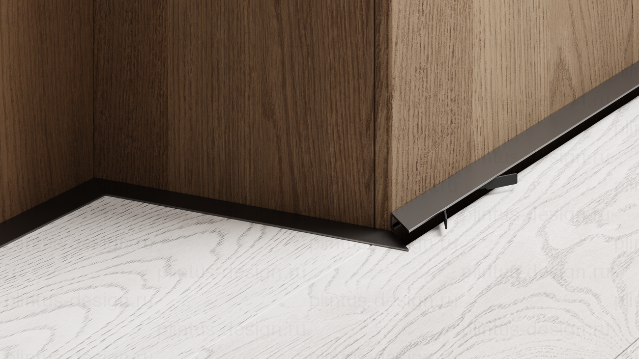 Микроплинтус Лайн Ликорн С-05.25.3 чёрный