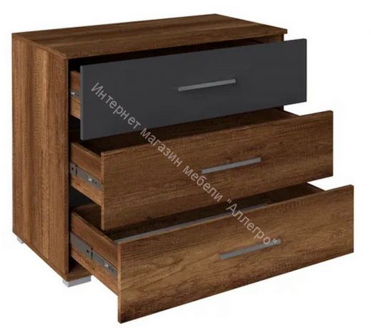 Комод Джолин ПМ 245.06 исп. 3 Графит Софт, Дуб Каньон