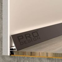 Щелевой плинтус Pro Design Corner 570 коньяк