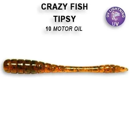 Приманка Crazy Fish Tipsy 2, цвет 10 - Motor OIL