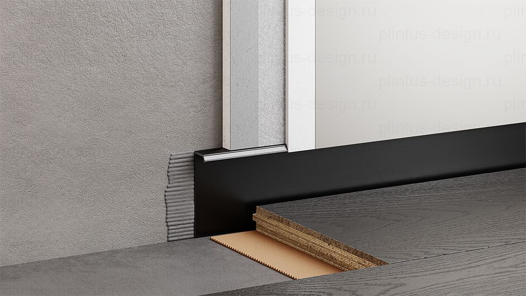 FD-03 скрытый мини плинтус чёрный