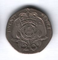 20 пенсов 1982 года Великобритания