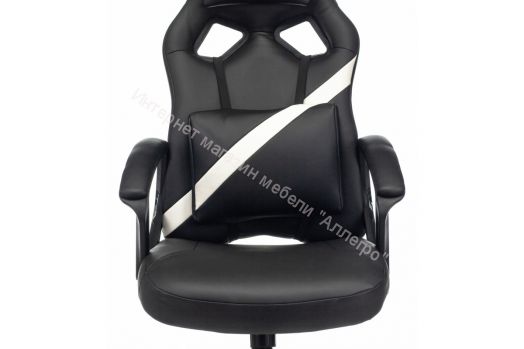Кресло игровое Zombie Driver (Чёрный/Белый)