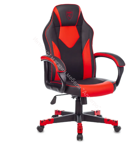 Кресло игровое Zombie Game 17 (Чёрный/Красный)