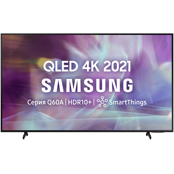 Телевизор Samsung QE65Q60AAU QLED, HDR RU, черный