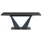 Стол раздвижной ASTRA 140-190x80х80см, керамогранит, 
сталь, антрацит